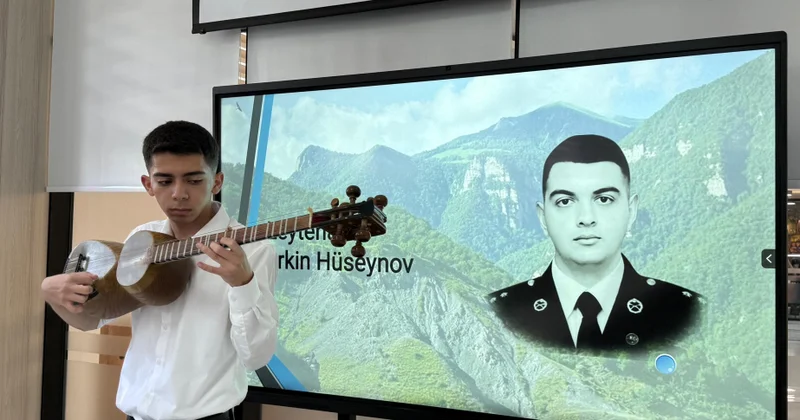 BDU nun şəhid məzunu Erkin Hüseynovun xatirəsi anılıb