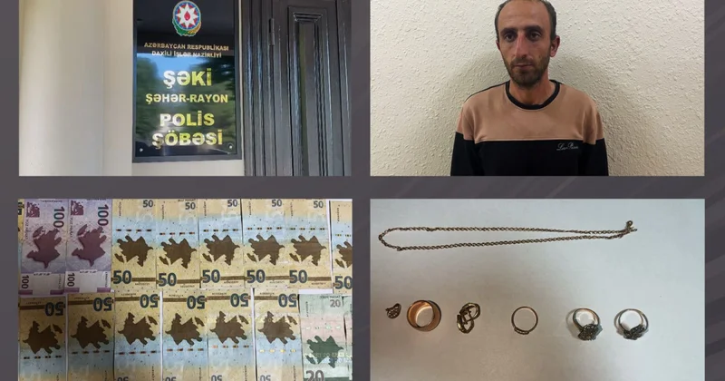 В Шеки вор поджег дом соседа после кражи