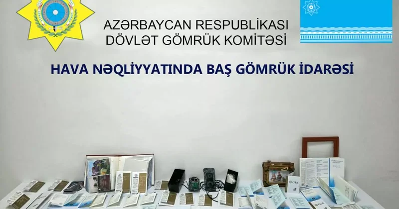 Из Дубая в Баку пытались незаконно провезти бриллиантовые аудио динамики ФОТО