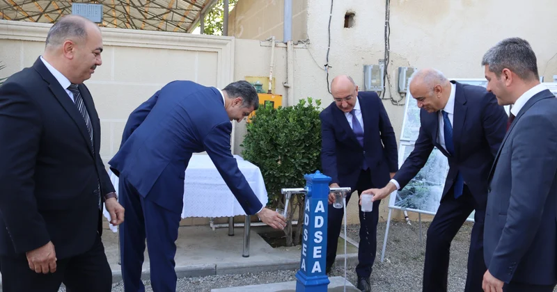 Daha bir kənd içməli su ilə təmin olunub KONKRET