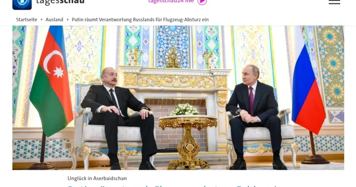 СМИ Германии осветили встречу президентов Азербайджана и России в Душанбе