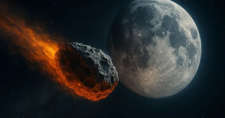 Böyük bir asteroidin Aya toxunması videoya çəkilib…