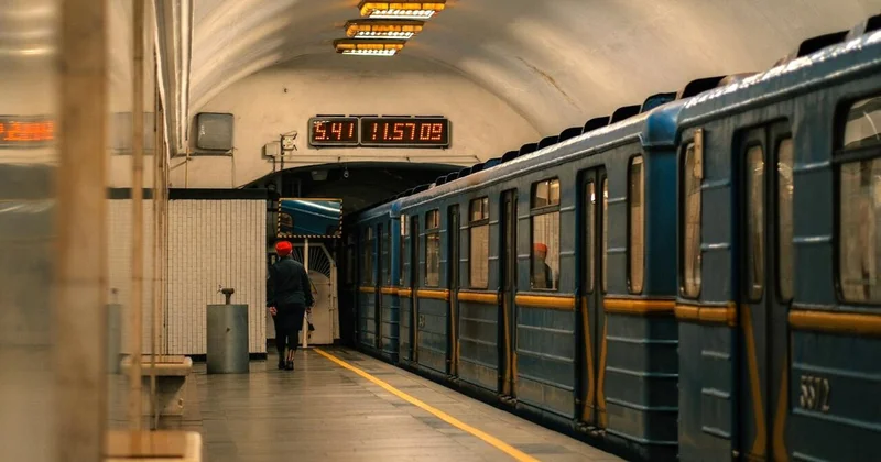Kiyev metrosunda fövqəladə vəziyyət: Qatarlar hərəkətsiz qaldı