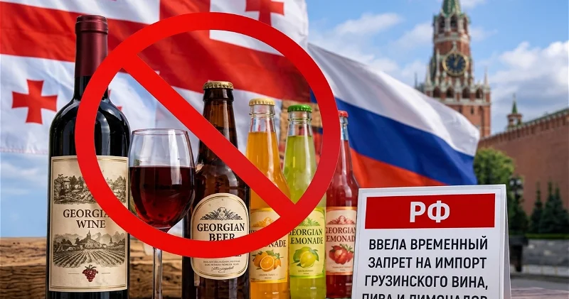 Роспотребнадзор запретил продажу в России ряда грузинских вин, пива и напитков