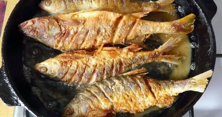 Salyanda kişi balıq bişirməyən arvadını döydü