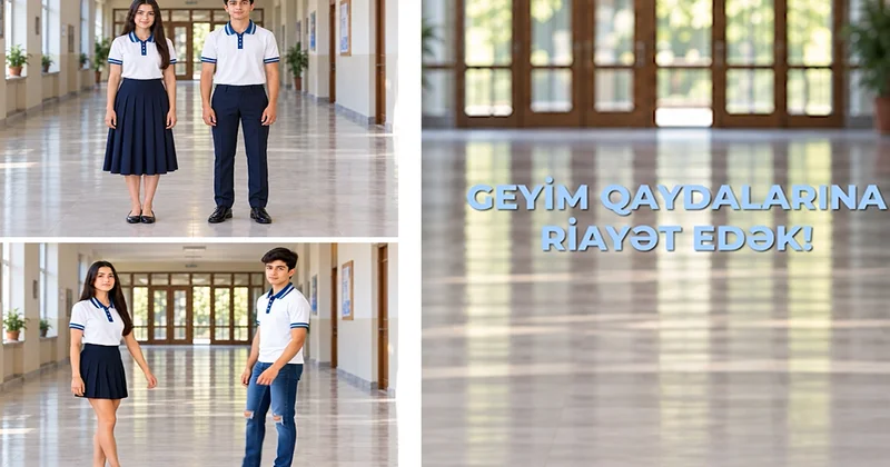 Geyimdə nizam, təhsildə intizam! (VİDEO)