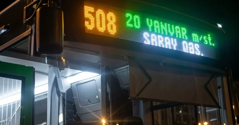 Avtobus Bakı Sumqayıt yolunda xarab oldu