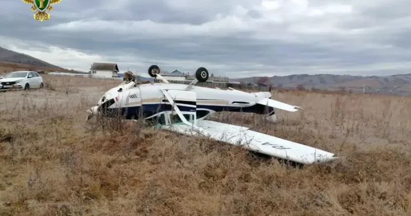 В России на взлете разбился самолет Видео
