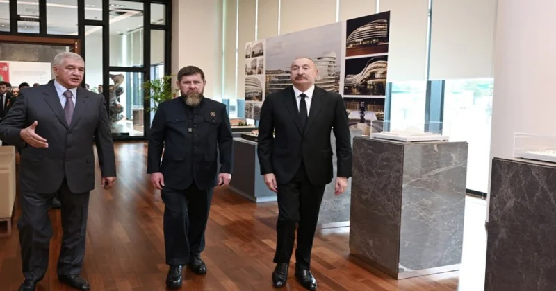 Prezident İlham Əliyev və Ramzan Kadırov “Bakı Ağ Şəhər”də olublar