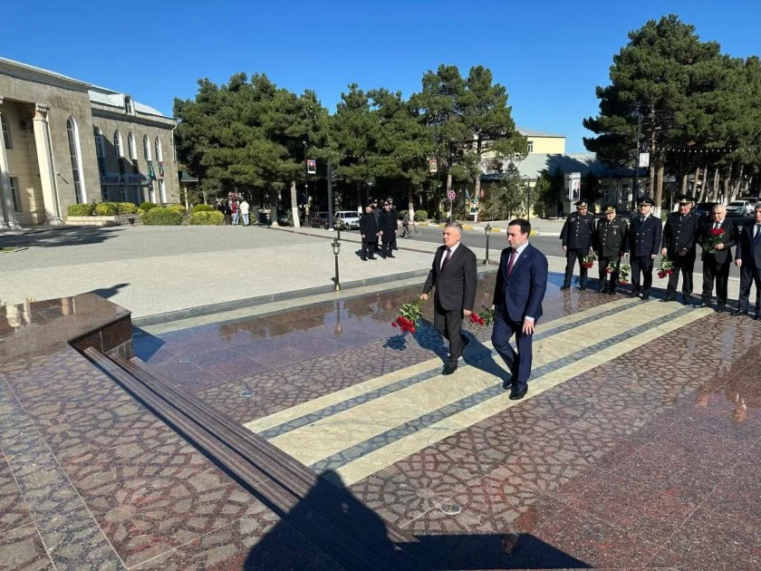 Deputat Mahir Süleymanlı Şabranda Zəfər Günü ilə bağlı tədbirlərdə iştirak edib