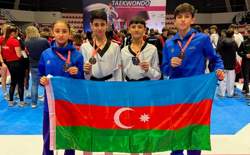 Azərbaycan taekvondoçularından Avropa birinciliyində dörd medal