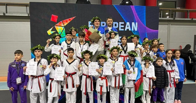 Avropa birinciliyi: Taekvondoçularımızdan 5 qızıl, 5 gümüş, 5 bürünc