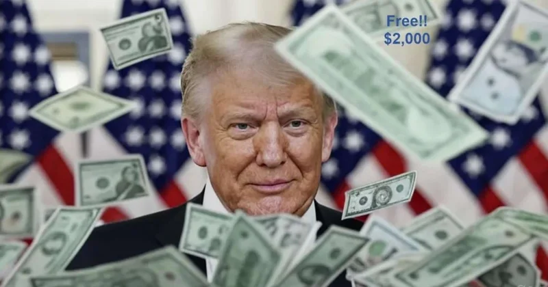 Hər adama 2000 dollar Tramp kassanın ağzını açır