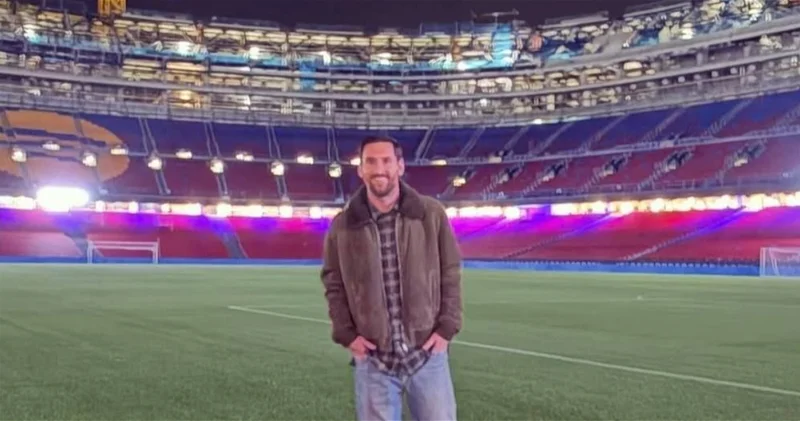 Скучаю всей душой . Лионель Месси посетил обновлённый стадион Барселоны ФОТО ВИДЕО