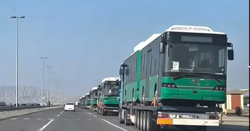 В Баку доставлены новые 9 метровые электробусы ВИДЕО