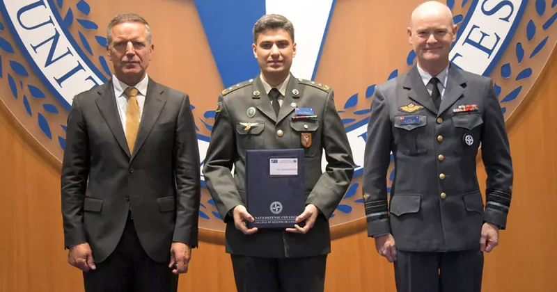 Азербайджанский офицер окончил курс НАТО в Риме ФОТО