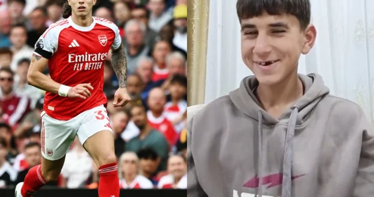 Звезда Арсенала поделился видео азербайджанского тиктокера