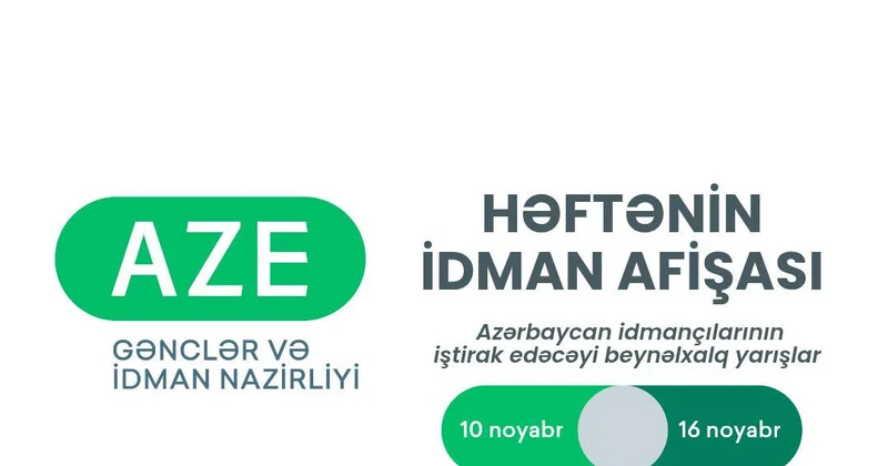 Beynəlxalq yarışlar üzrə HƏFTƏNİN İDMAN AFİŞASI