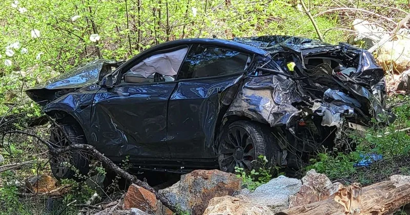 “Tesla” Qazaxda qəza düşdü VİDEO