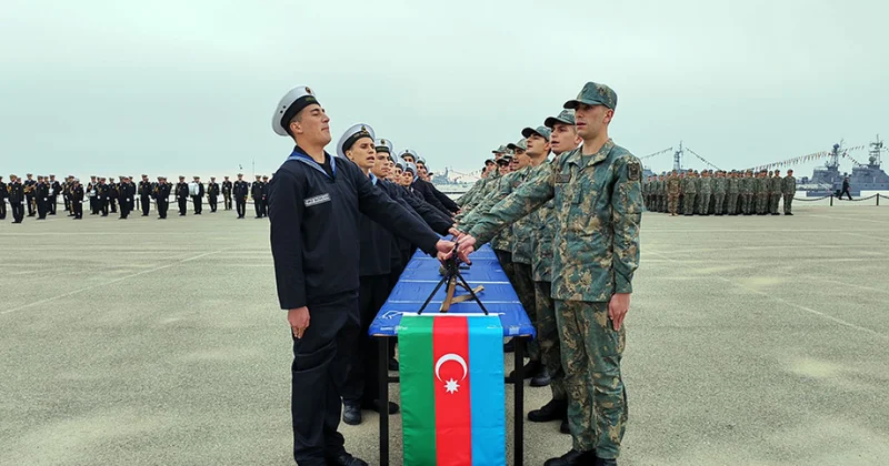 Azərbaycan Ordusunda gənc əsgərlərin andiçmə mərasimləri keçirilib