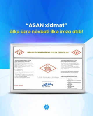 “ASAN xidmət” ölkə üzrə növbəti ilkə imza atıb