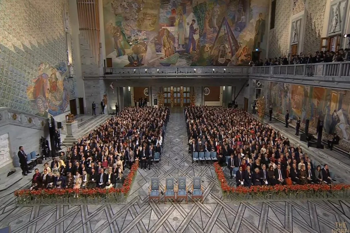 Nobel mükafatı laureatlara təqdim edildi FOTO