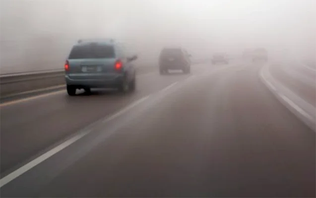 Bu yolda qatı duman var Sürücülərin nəzərinə! KONKRET