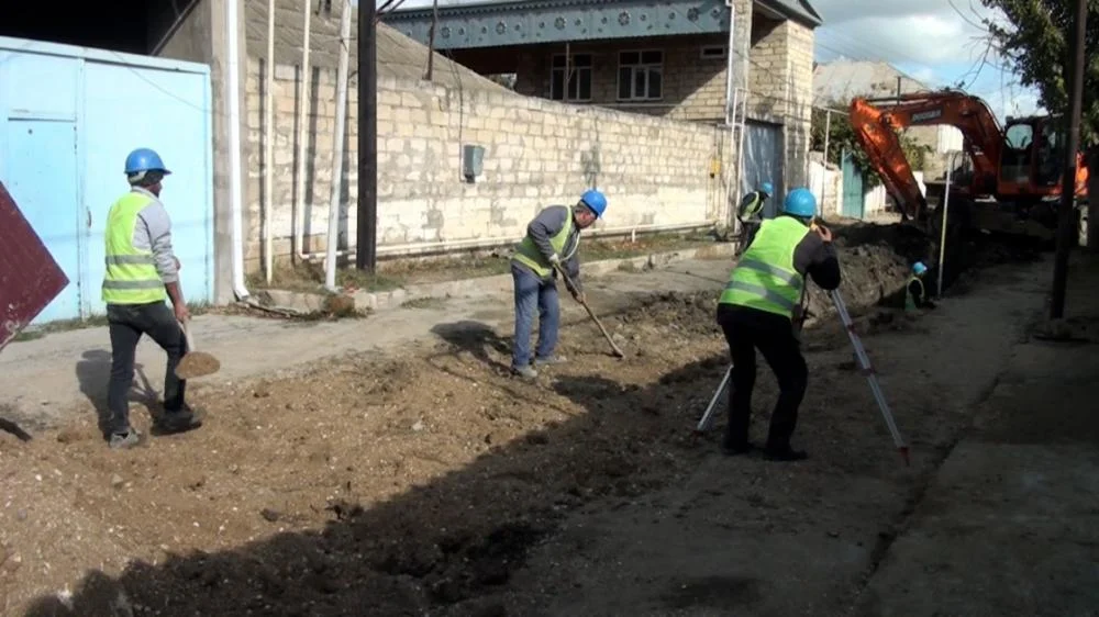 Şirvan şəhərinin su təchizatı və kanalizasiya şəbəkəsi yenidən qurulur