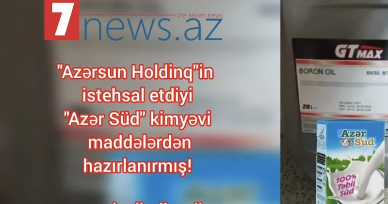Azərsun Holdinq in südü kimyəvi maddələrdən hazırlanırmış! DƏHŞƏTLİ GÖRÜNTÜLƏR!