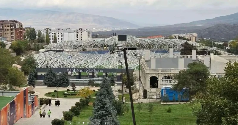 Стадион в Ханкенди готовится к открытию