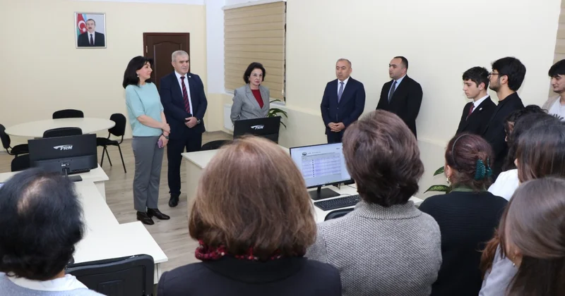 AzMİU da Elektron Kitabxananın yeni oxu zalı istifadəyə verildi FOTOLAR