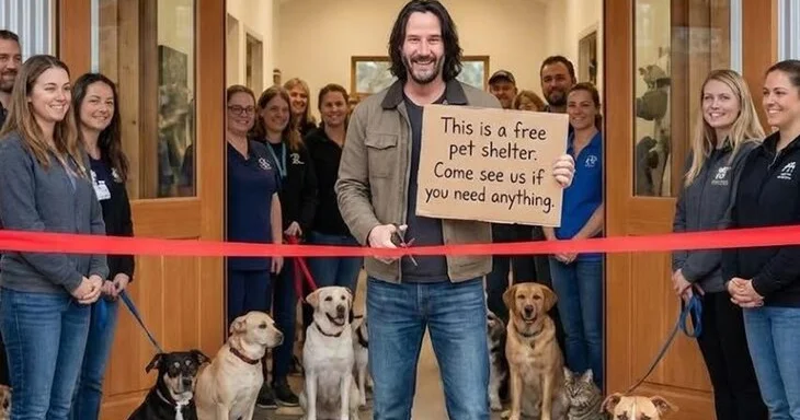 Keanu Rivz dünyanın ən böyük it və pişik sığınacağını təsis etdi