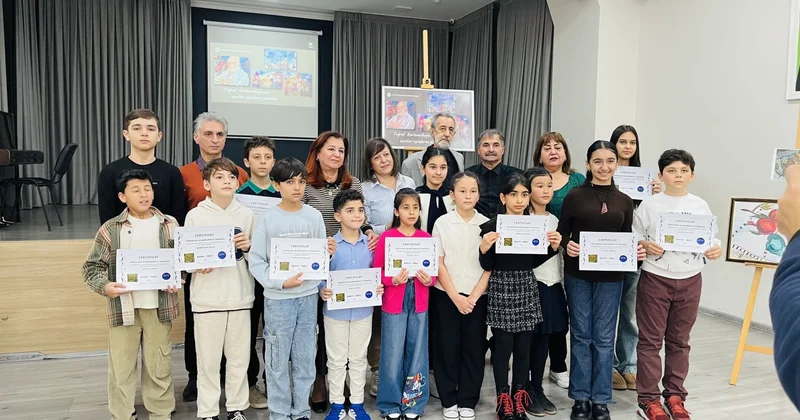 Творчество Тогрула Нариманбекова глазами детей в Баку прибыла дочь художника (ФОТО)