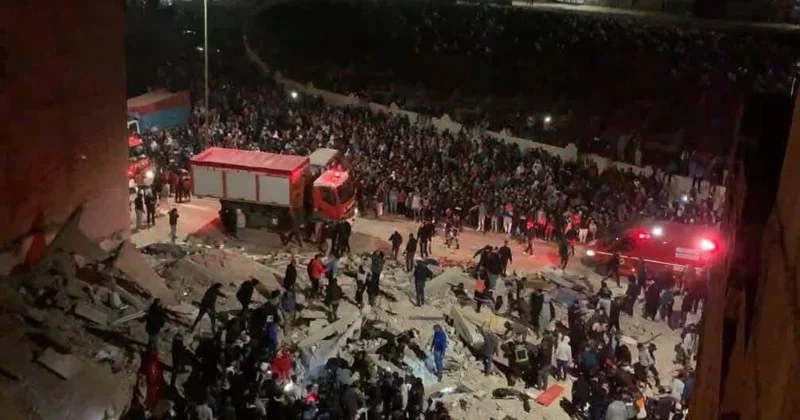 Mərakeşdə iki bina uçdu Çox sayda ölən və dağıntılar altında qalan var VİDEO