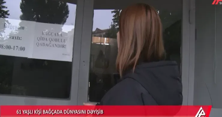 Bakıda meyit tapılan bağçadan GÖRÜNTÜLƏR