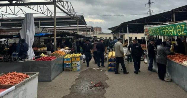 Sumqayıtda Kənd təsərrüfatı məhsullarının satışı bazarı”nda nöqsanlar aşkarlanıb FOTOLAR