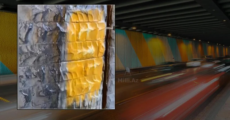 20 yanvardakı tunel əslində rəngli imiş Vətəndaş şampunla yudu əsl rəngi üzə çıxdı VİDEO