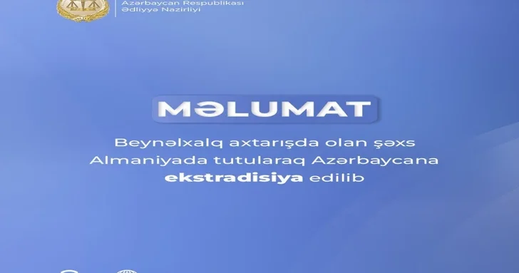 Подозреваемый в умышленном убийстве экстрадирован из Германии в Азербайджан