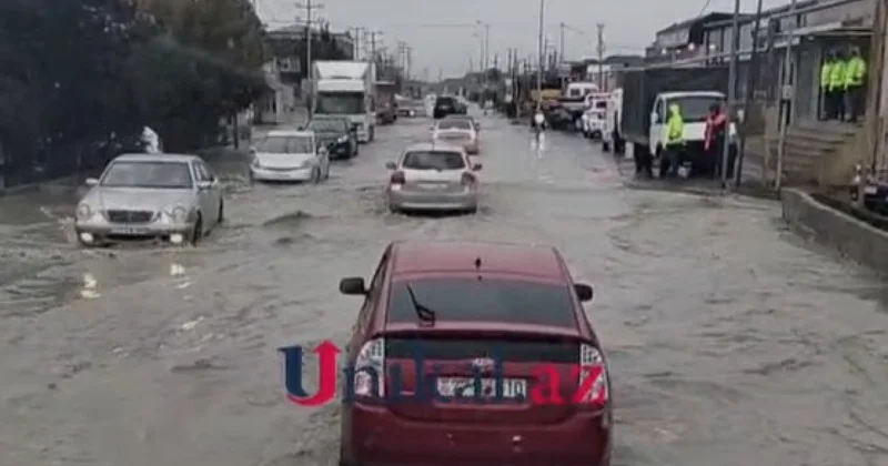 Bakıda yağış fəsadlara yol açdı VİDEO