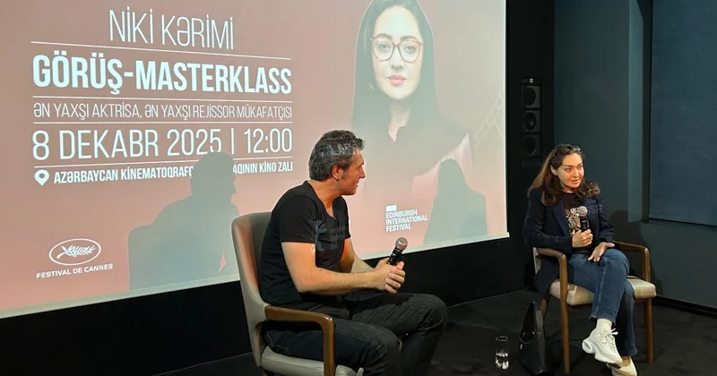 Знаменитая иранская актриса и режиссёр Ники Керими поделилась опытом с молодыми режиссёрами в Баку (ФОТО)