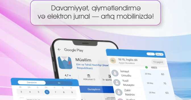 Müəllimlər üçün yeni mobil tətbiq istifadəyə verilib