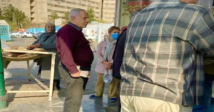 İsrailin baş naziri Netanyahu Tehranda çörək növbəsində Bir FOTOnun TARİXİ