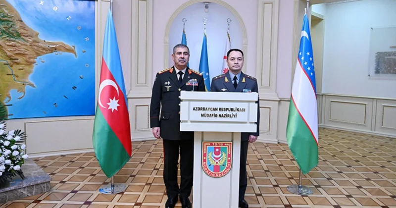 Azərbaycan Özbəkistan hərbi əməkdaşlıq planı imzalanıb