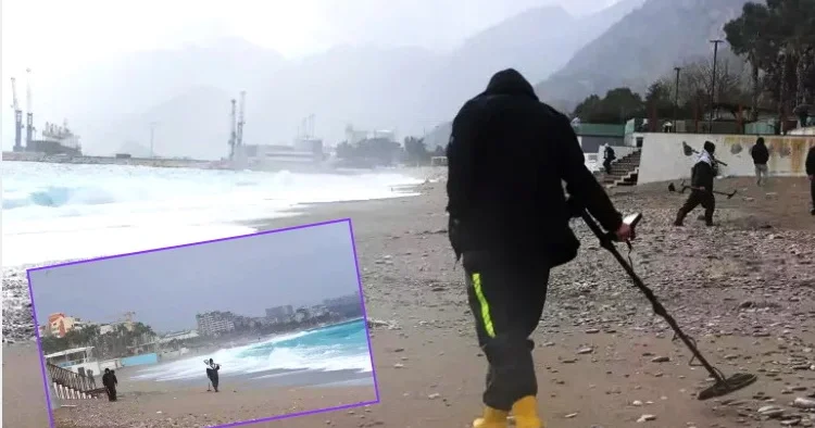 Saatda 50 km külək, amma insanlar qızıl tapmaq üçün riskə girdilər