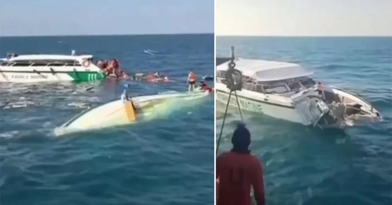 Tailandda katerlə gəmi toqquşdu