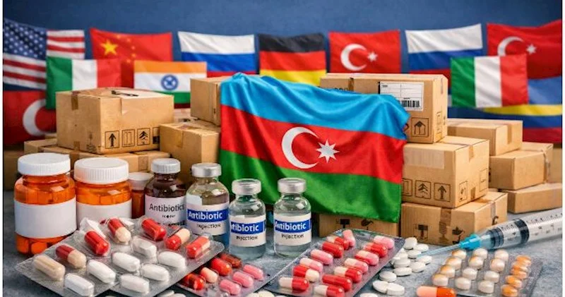Azərbaycana 35 ölkədən 952 ton antibiotik tərkibli dərman gətirilib Siyahı + Qiymətlər