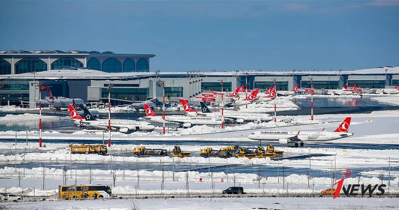 Аэропорты Стамбула отменяют рейсы на завтра из за ожидаемого снегопада
