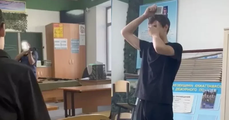 В Казахстане преподаватель выстрелил в студента: ВИДЕО