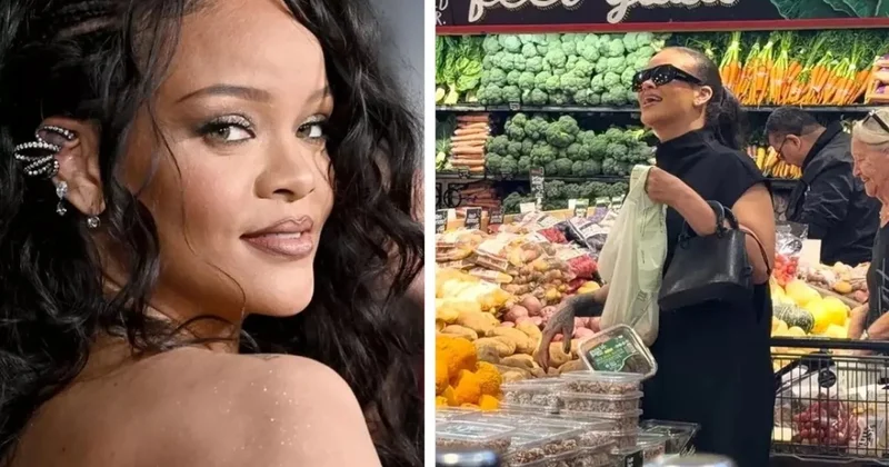 Rihanna marketdə görüntüləndi VİDEO