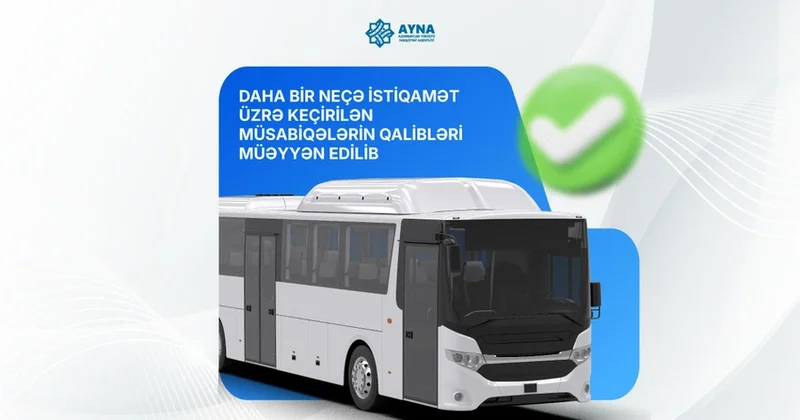 AYNA объявило победителей конкурсов по ряду автобусных маршрутов